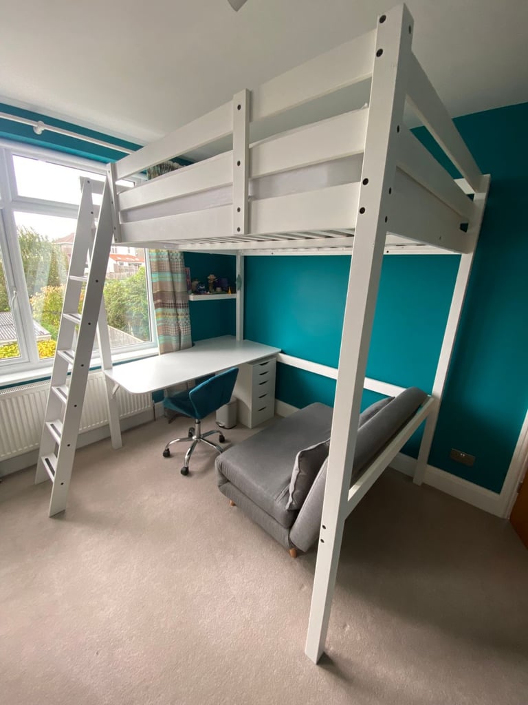 Ikea STORÅ Double Loft Bed to suit 140cm x 200cm euro double size mattress