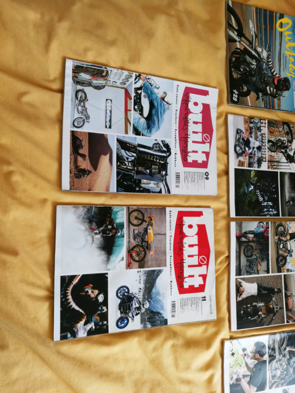image for Built Motorcycle magazines 12 copies vgc 