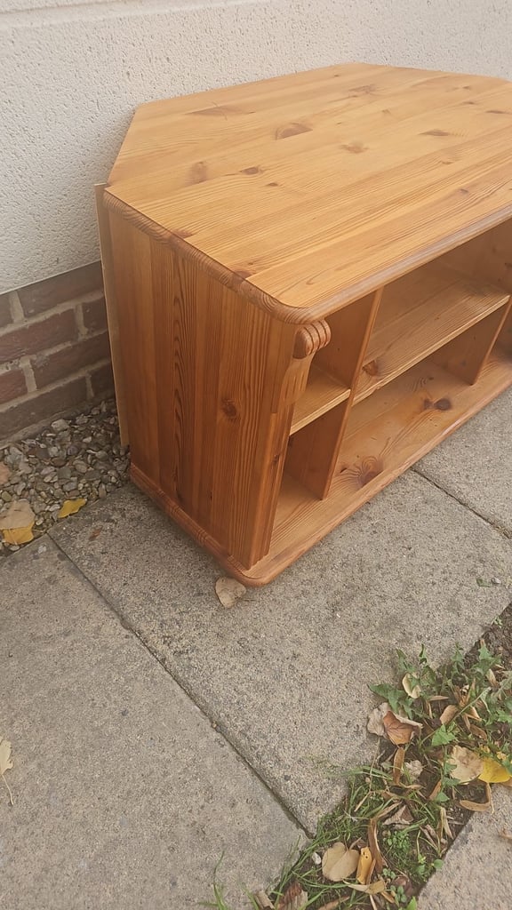 Solid pine tv stand 