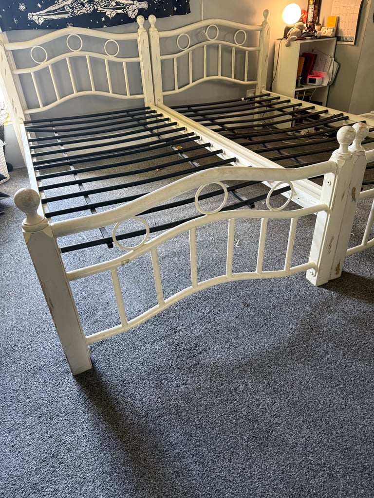 2 free single bed frames