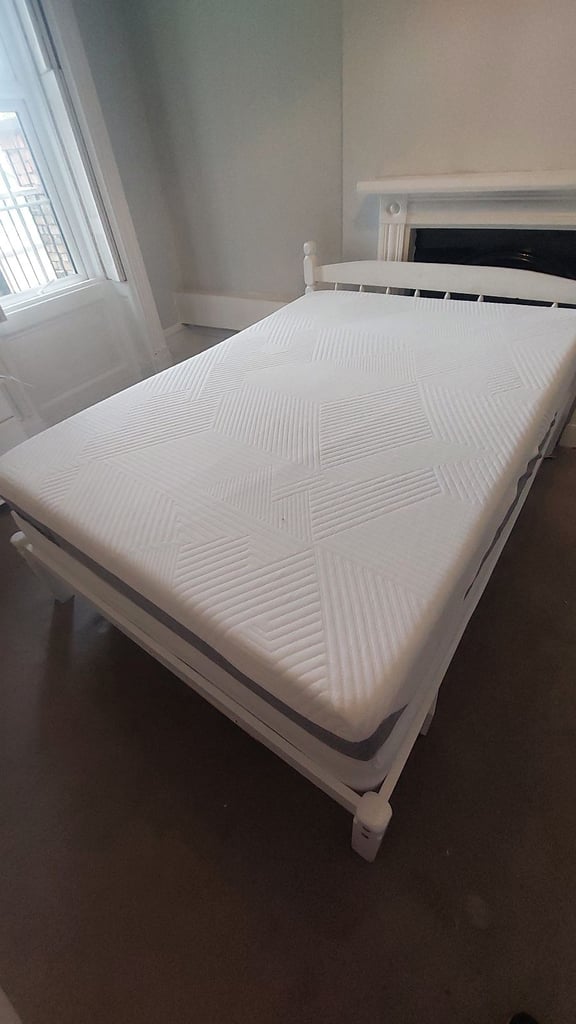 Molblly Double Memory Foam Mattress, Medium Firm, 120x190x25cm