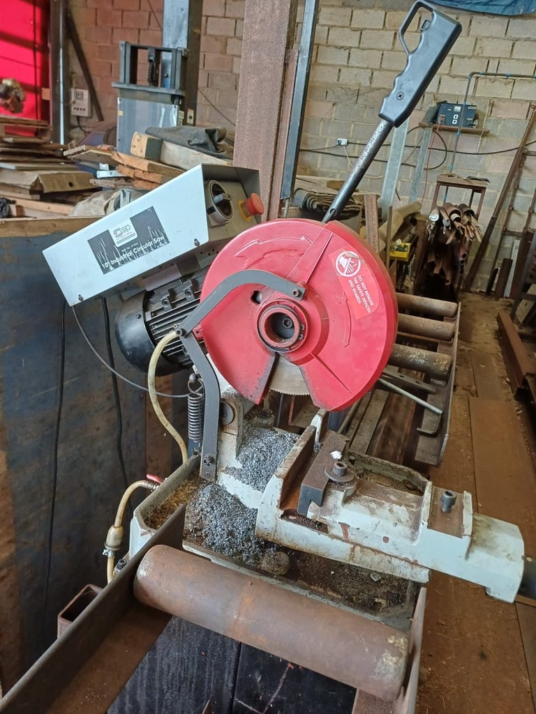 image for SIP 10" Industrial Circular Metal Saw with roller beds