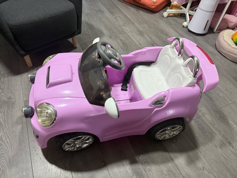 Pink electric car for children, 2-5 years 