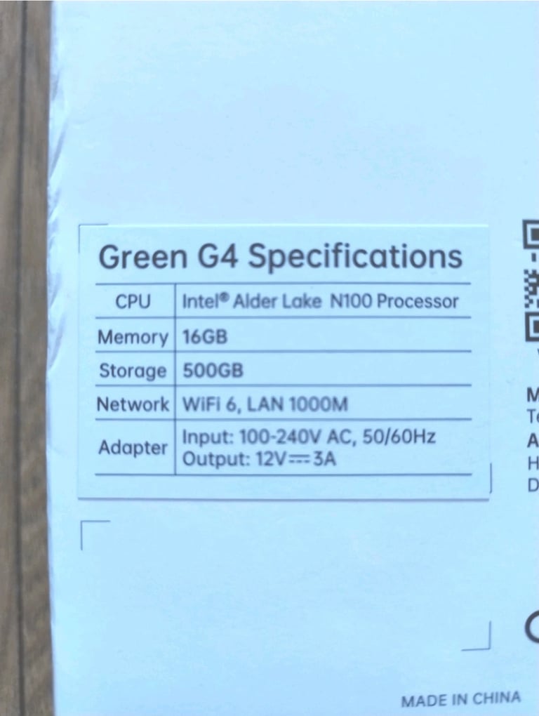 Trigkey G4 Mini PC Windows 11 Intel Alder Lake N100 16GB Ram 500GB Rom 