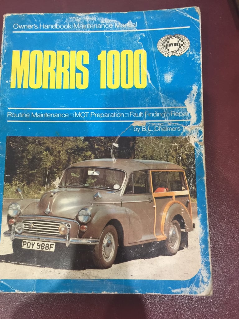Morris 1000 Haynes Owner's Handbook/Maintenance Manual - PL Chalmers-Hunt