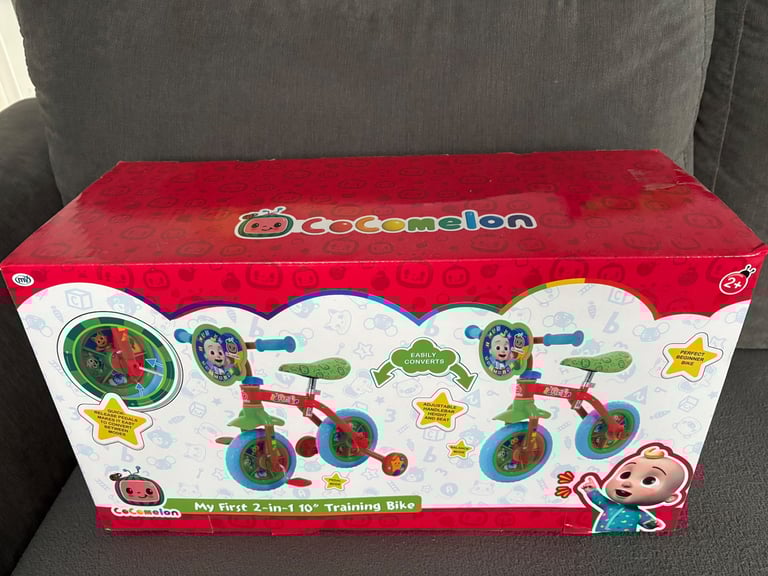 image for CoComelon 2 in 1 10” Training Bike