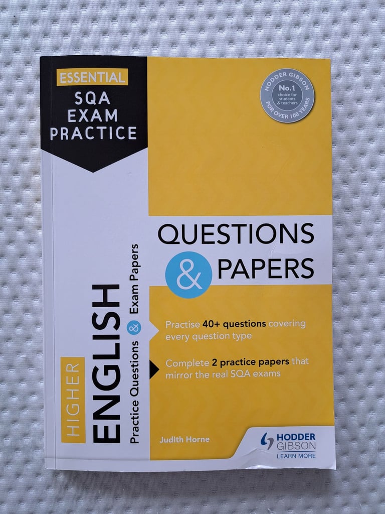 Higher English exam practice papers