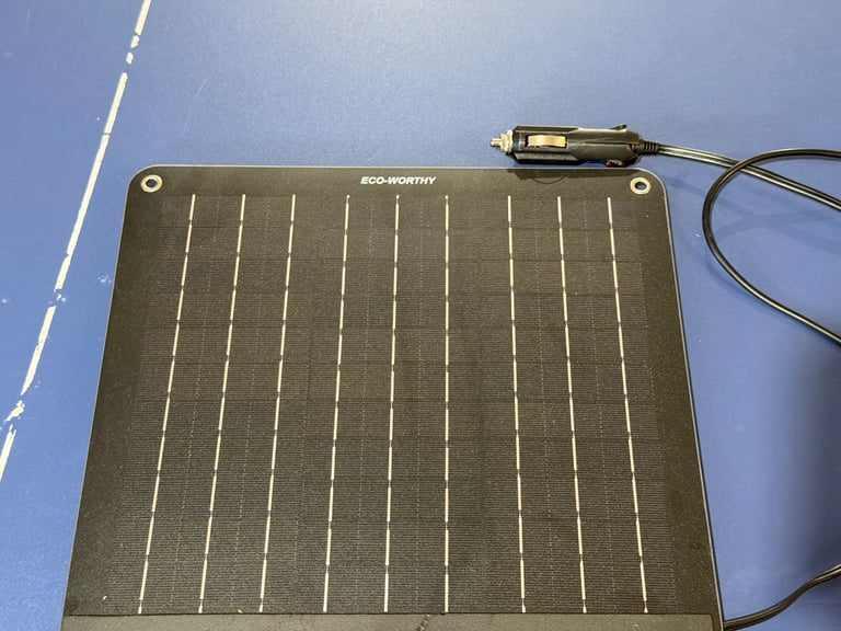 image for Solar panel to keep cat battery charged