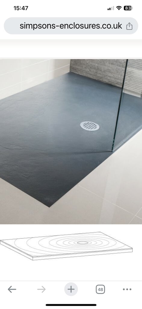image for New Simpson’s Resin shower tray- now discontinued
