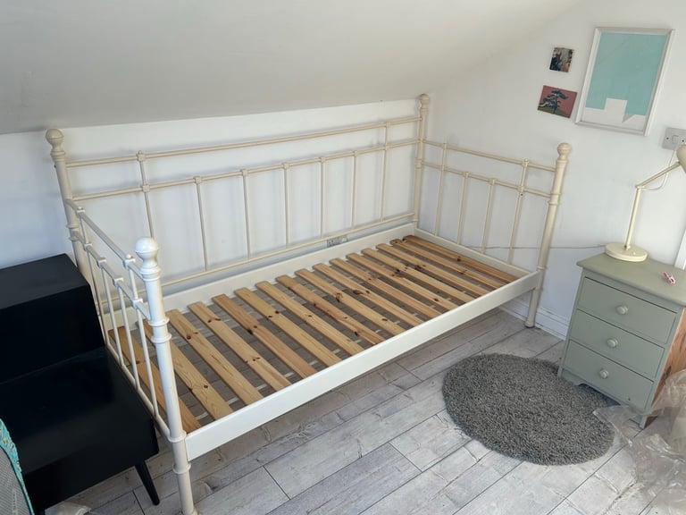 image for Ikea Day Bed, Sturdy Metal Frame