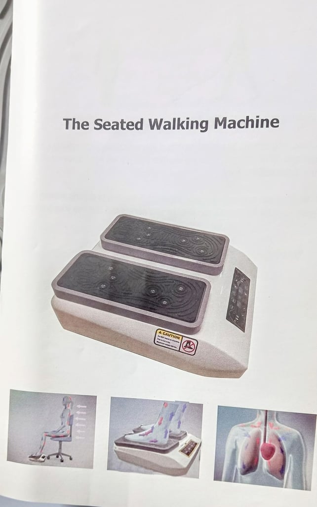 1 X Sitting Electric Walking Machine