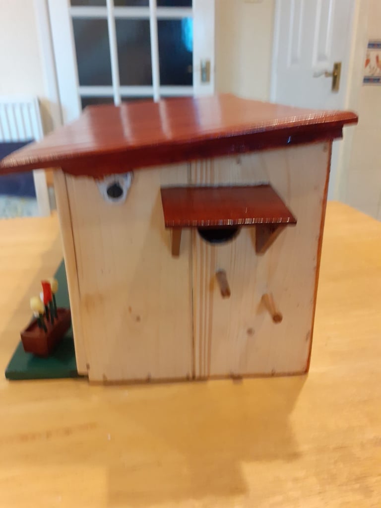 Beautiful wooden bird house 