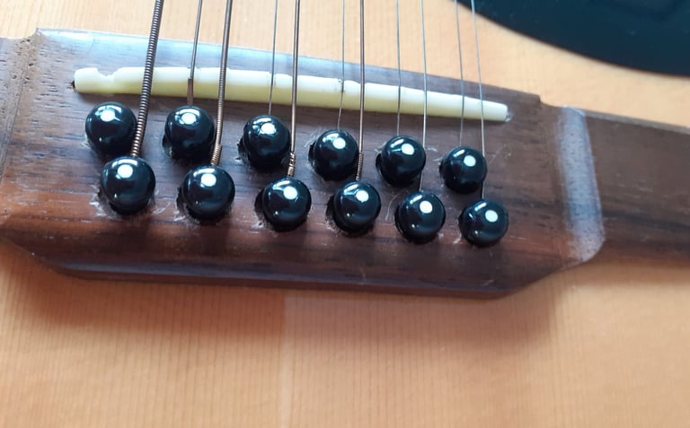 Vintage Natural Washburn D-12-12N 12 String Acoustic guitar 