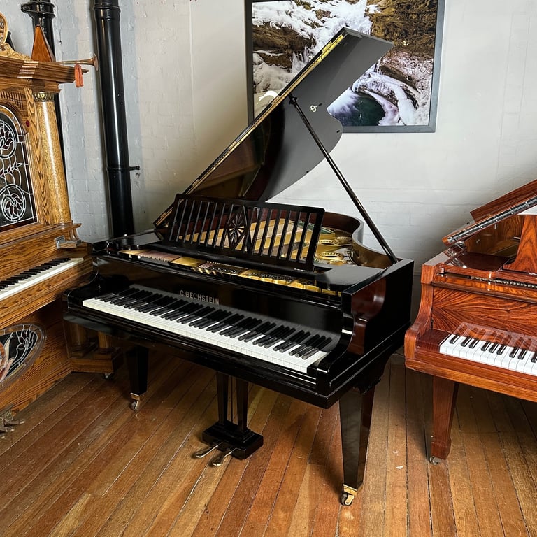 Restored Bechstein Model L Baby Grand Piano Black | Delivery, Warranty, Stool, Tuning