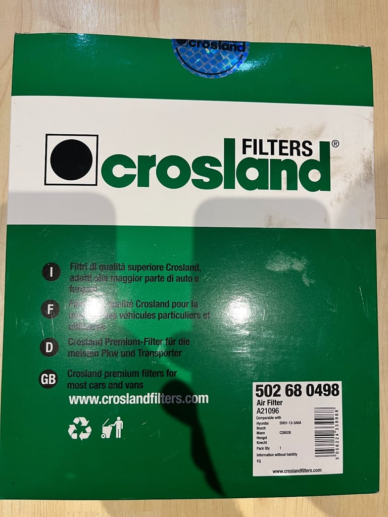 image for Mazda 6 air filter BNIB
