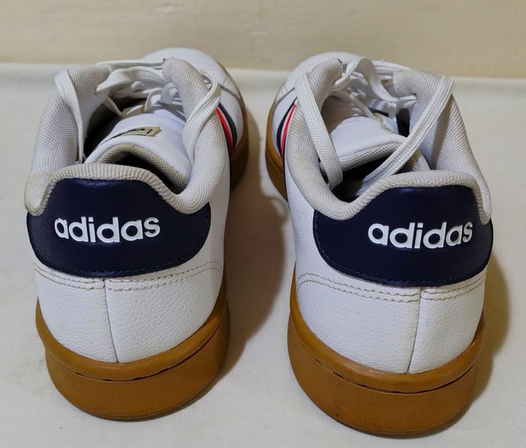 Adidas Trainers Grand Court White Mens Running Shoe UK Size 9.5