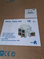 White desk unit for kids 