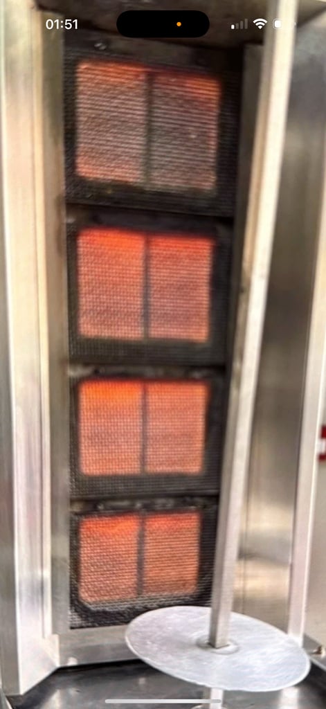 Archway 4 burner Doner kebab Machine