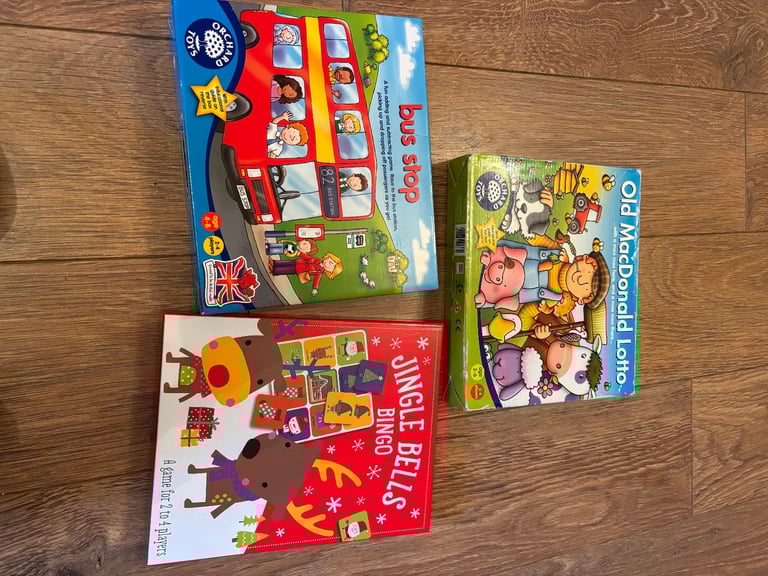 Three board games for younger kids