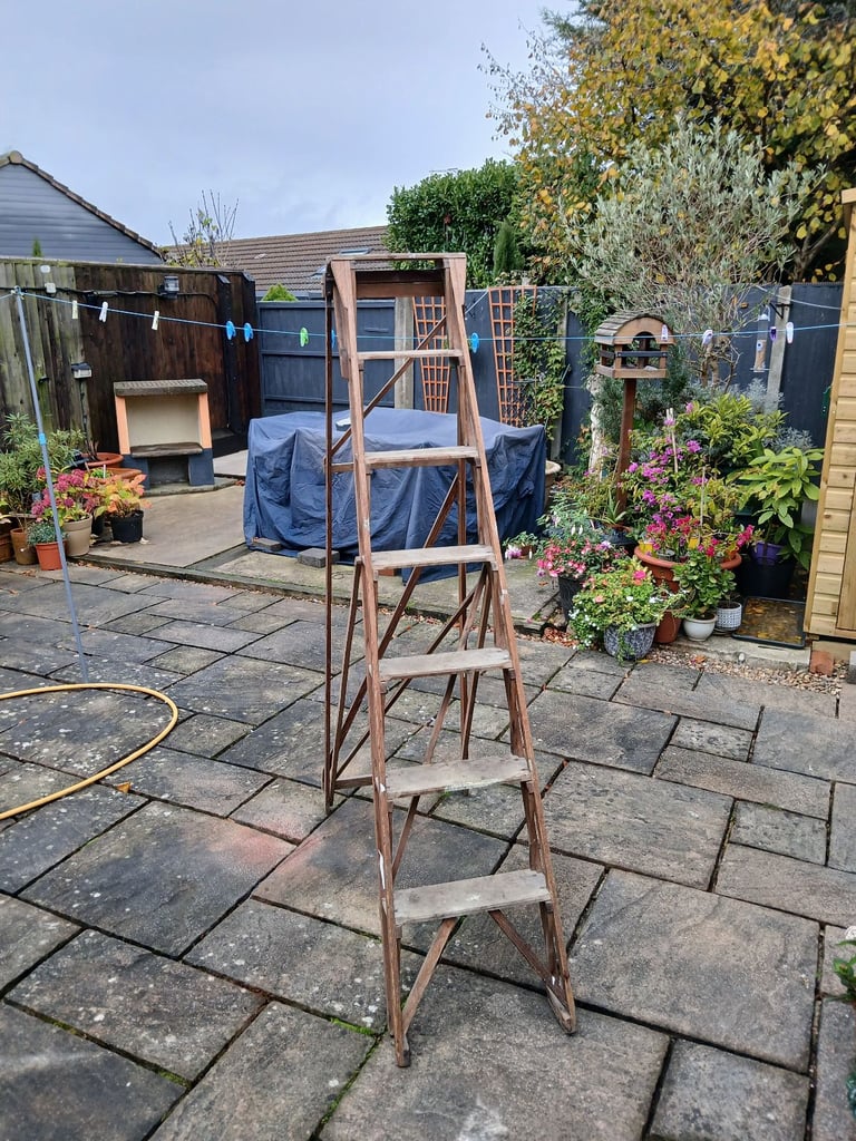 Wooden hatherley step ladder