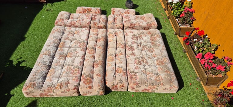 Cushions for camper caravan motorhome boat, set of 10.