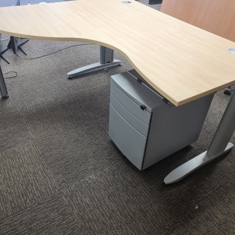 Maple managers office desk with 