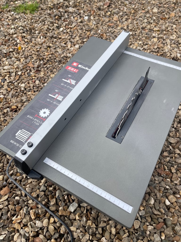image for Einhell TC-TS 8 l Table Saw - Angle Cuts (to 45°), Angle Stop (+/- 6