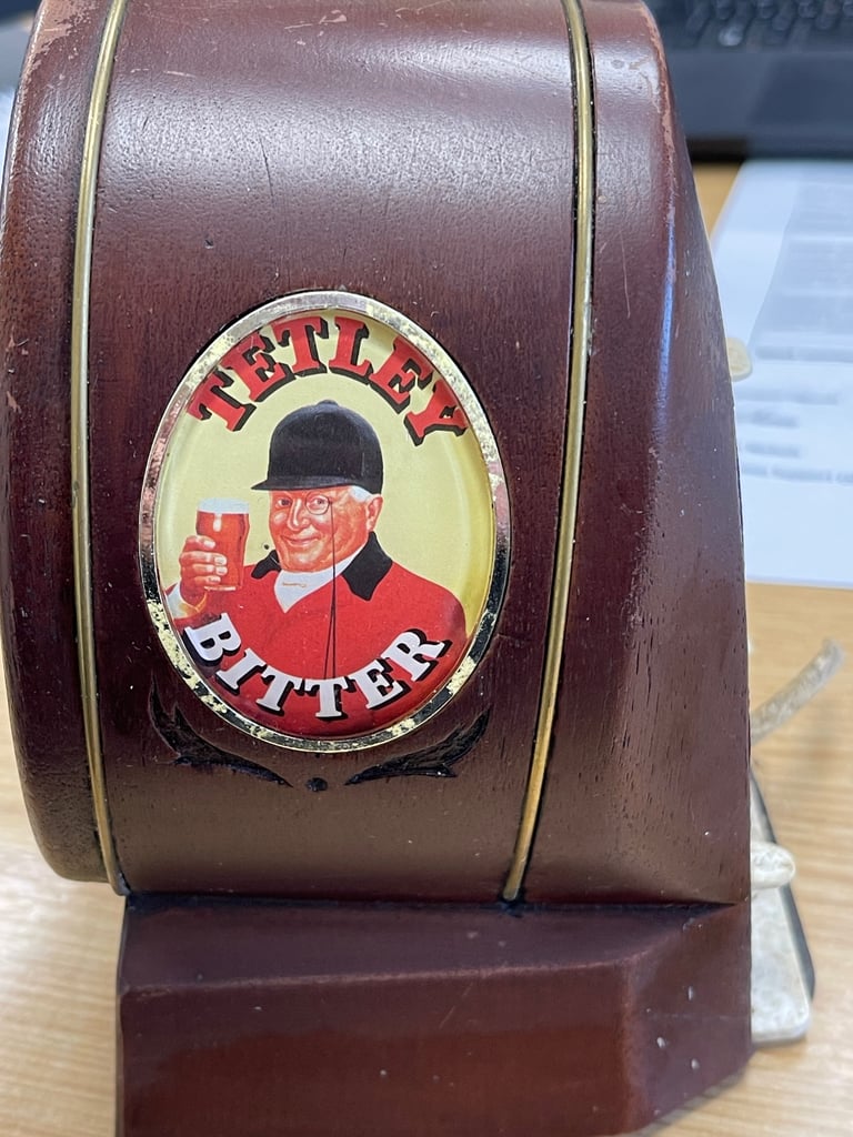 Vintage Tetley Bitter beer pump light box