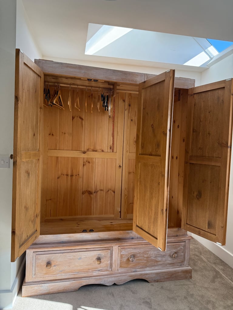 Vintage wood wardrobe 