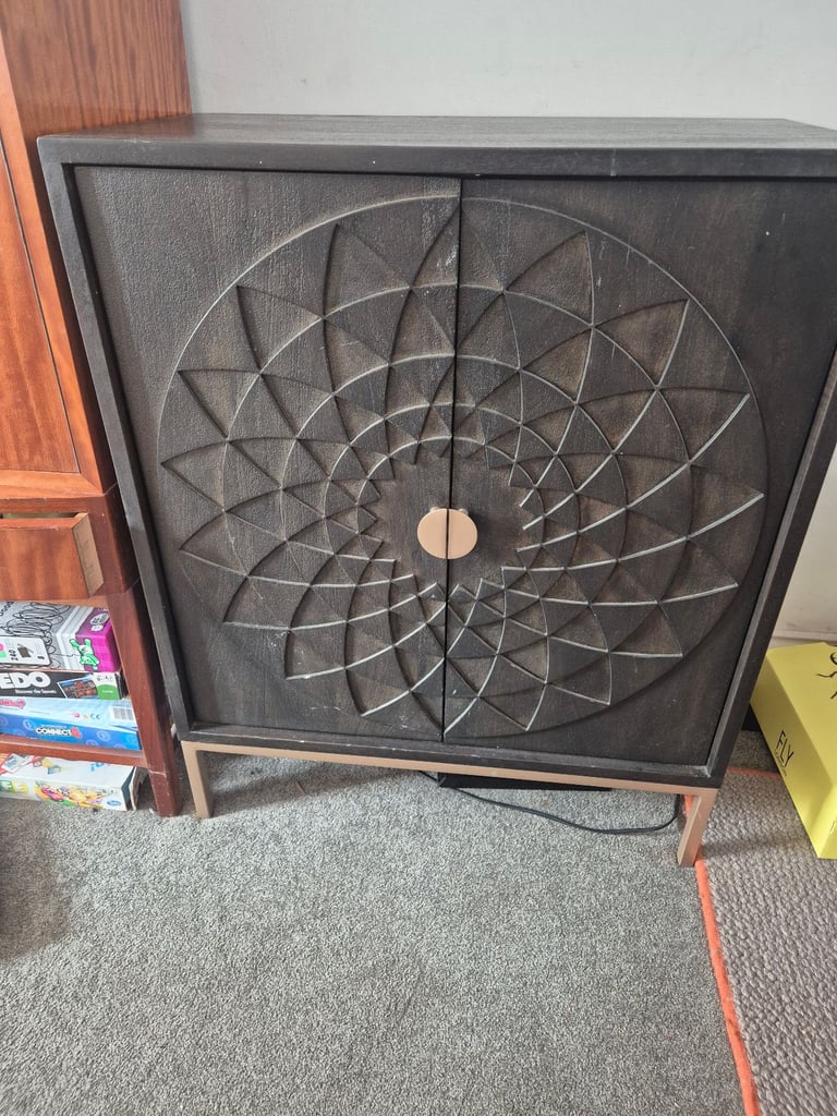 Oriental style wooden cabinet