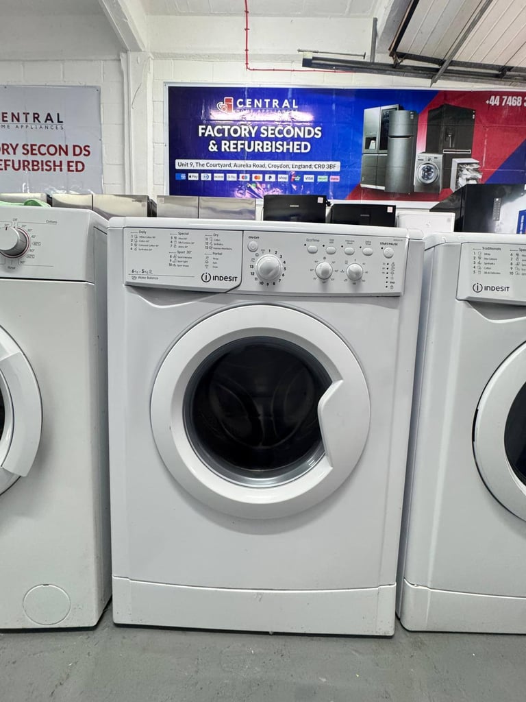 image for Indesit 6kg Washer Dryer – White - Free Same Day Delivery