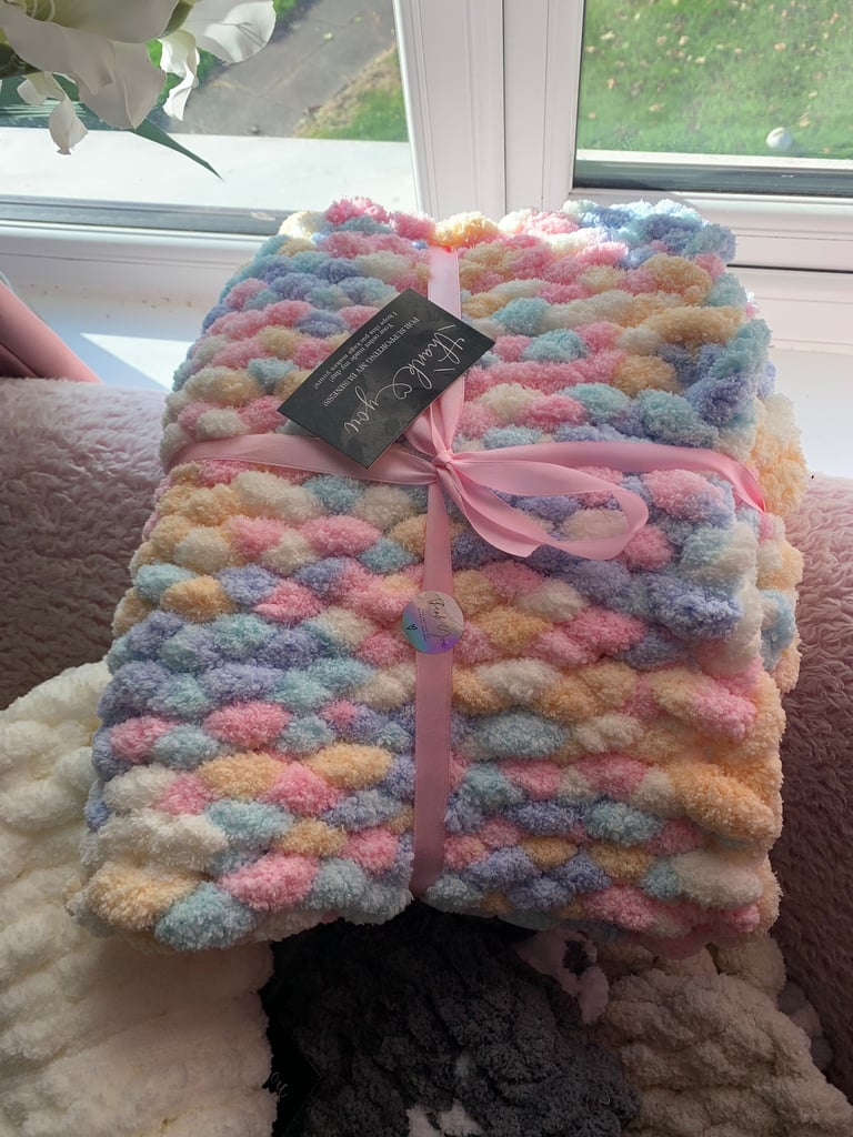  baby blankets hand knitted 