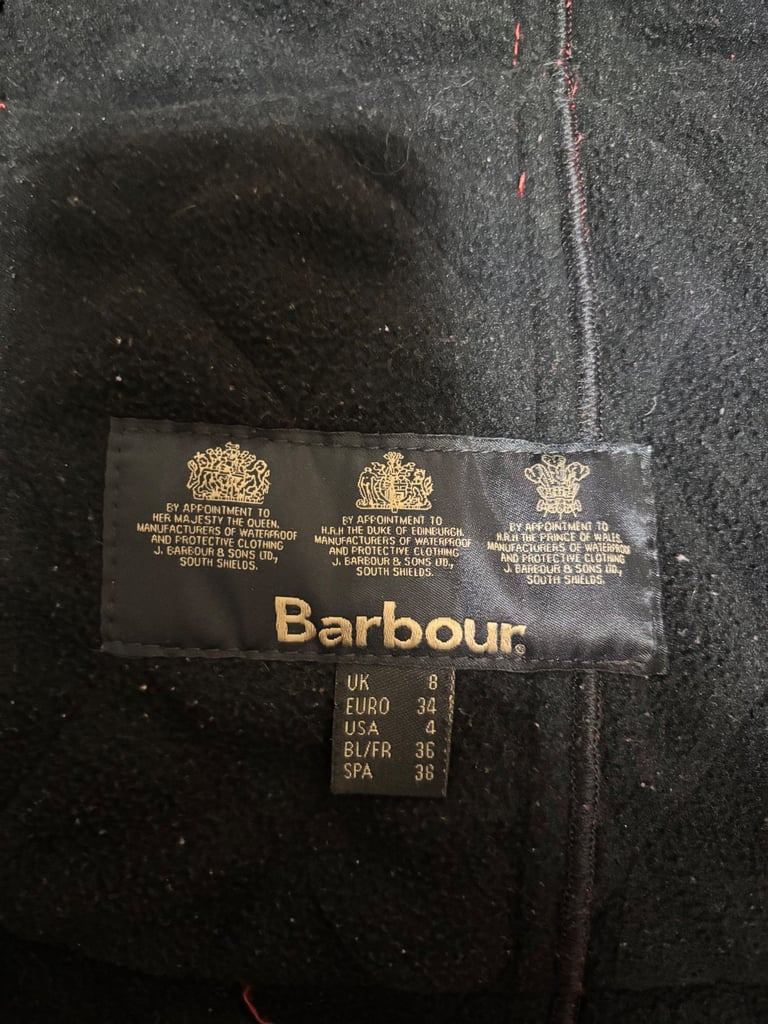 Ladies Red Barbour Coat - UK size 8