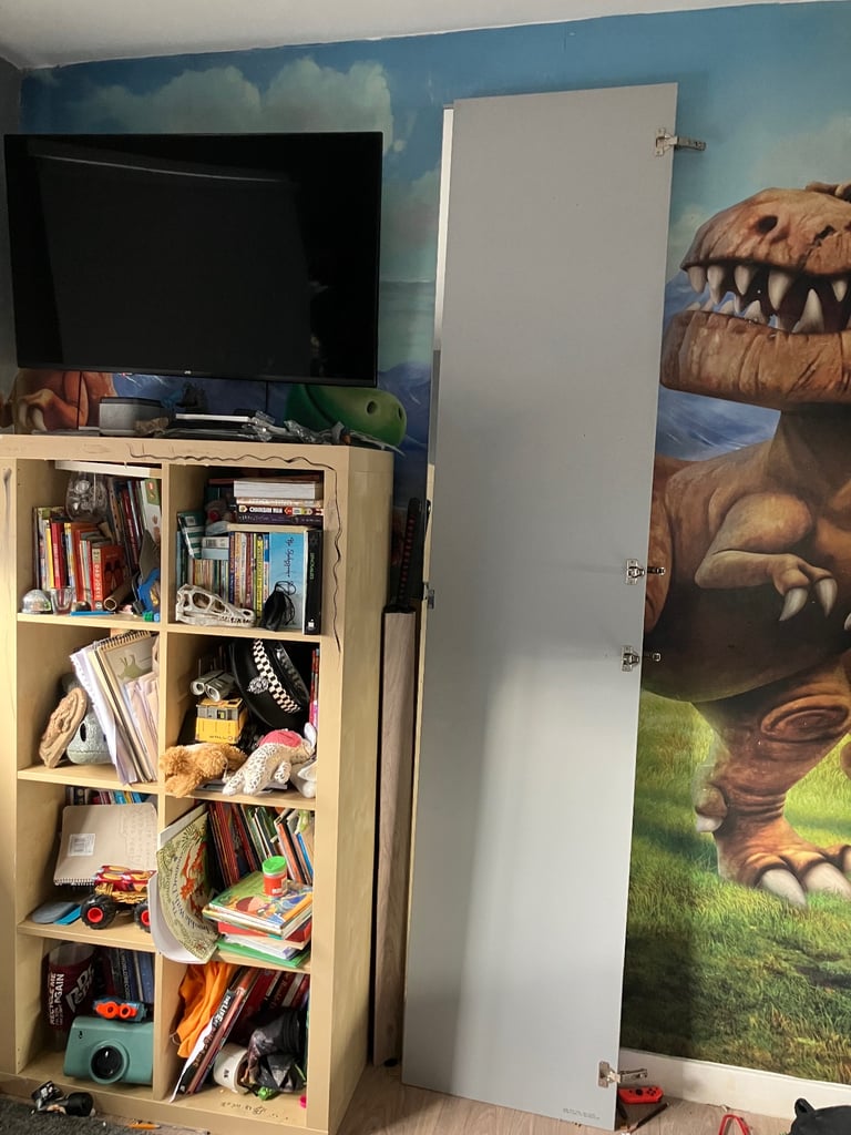 image for IKEA Pax Mirror Wardrobe door AHEIM x2