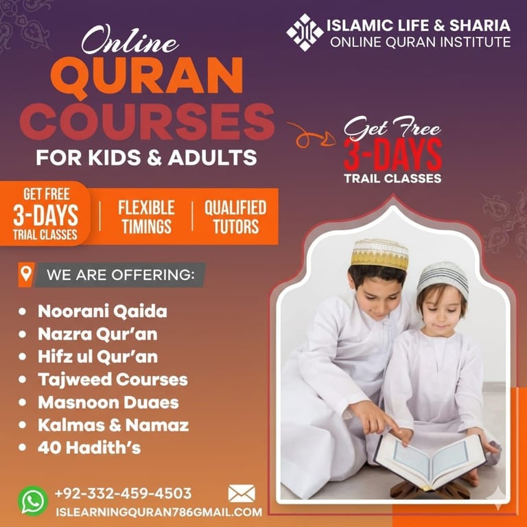 📖 Learn the Holy Quran from the comfort of your home!