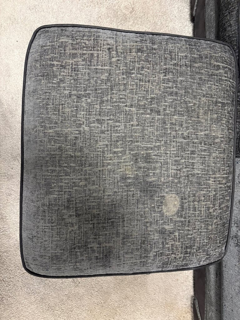 2 couches and a puffy 