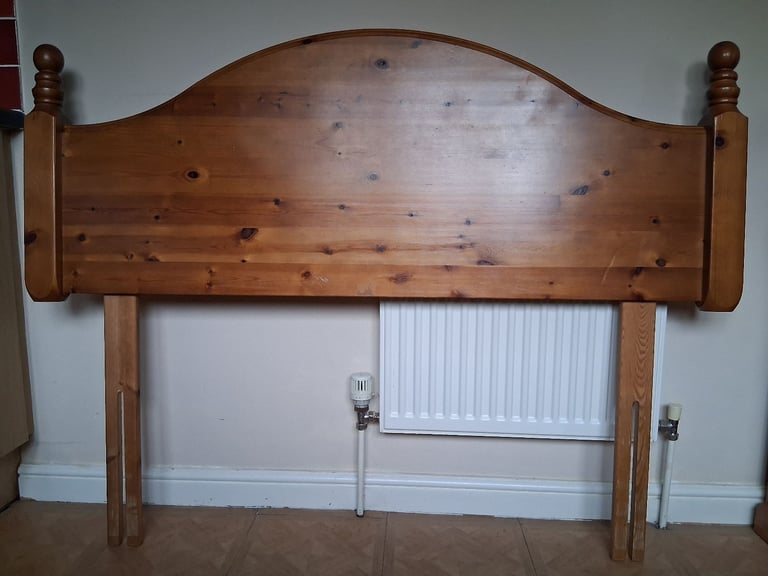 image for Pine headboard for double bed 