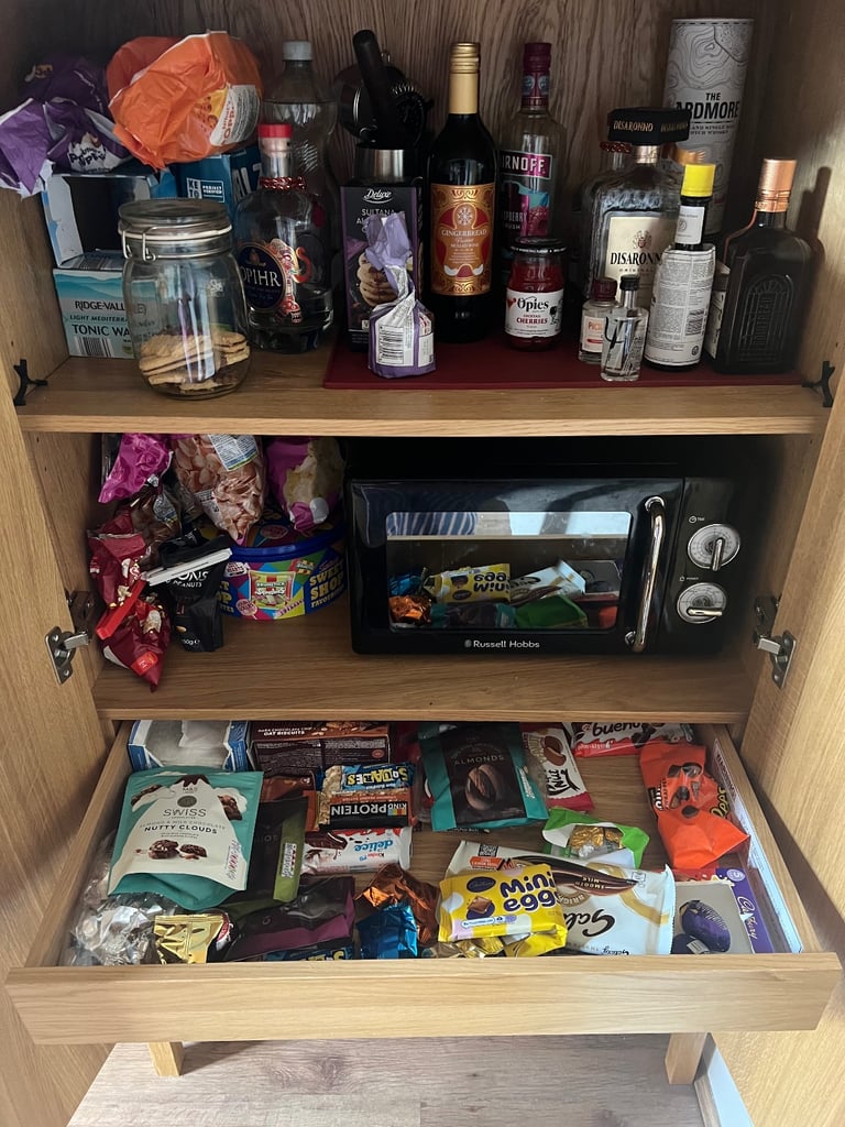 Oak Habitat Pantry Cabinet 