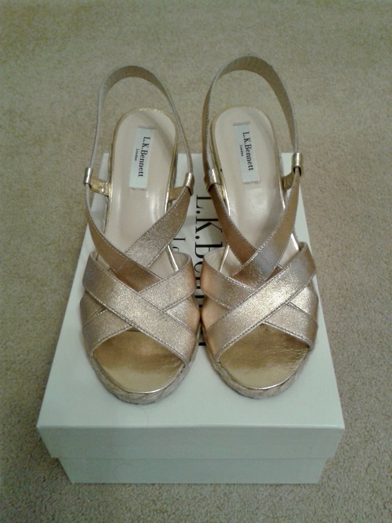 L.K. Bennett Wedge Sandals - Size 38 - Brand New in Box