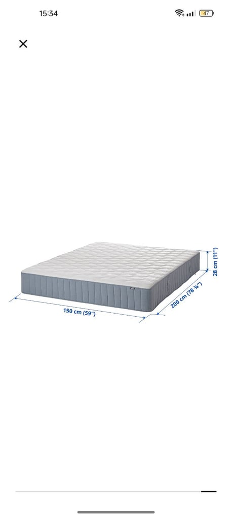 image for IKEA mattress standard king 