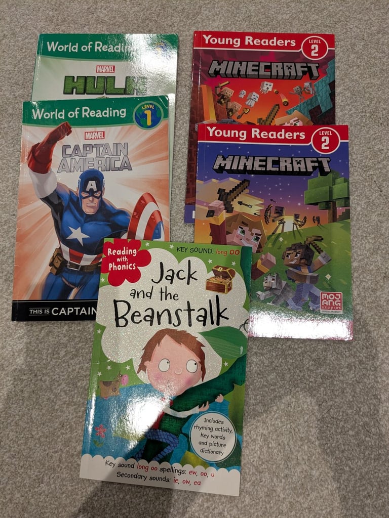 image for Level 1, 2 reading books, phonics 