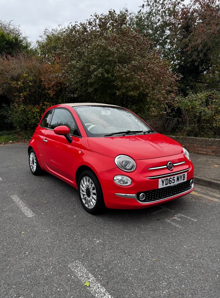 Fiat, 500, Convertible, 2015, Manual, 1242 (cc), 3 doors