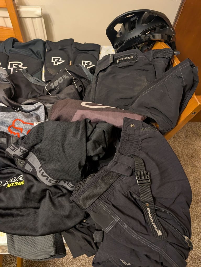 Job lot bundle MTB clothing and equipment 