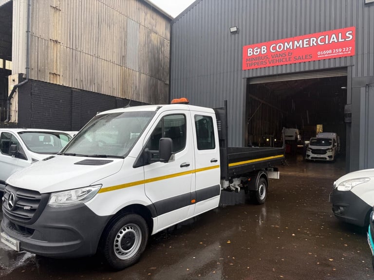 2021 Mercedes-Benz Sprinter 3.5t Progressive Crew Cab Tipper CHASSIS CAB DIESEL Manual