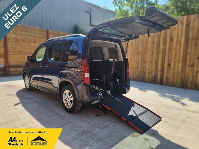 image for 2019 Peugeot Rifter 3 Seat Auto Wheelchair Accessible Disabled Access Vehicle WAV MPV Diesel Auto...