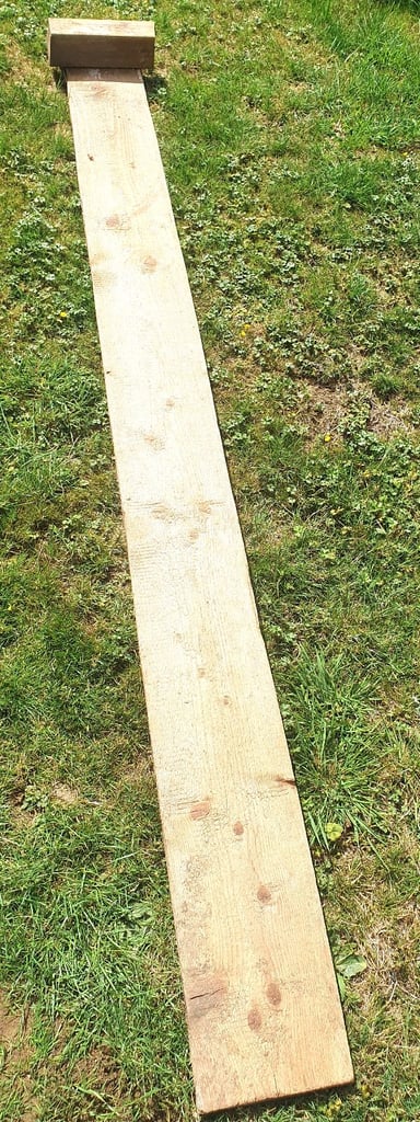 image for Thick Heavy Wooden Timber Board Plank 2.62mt