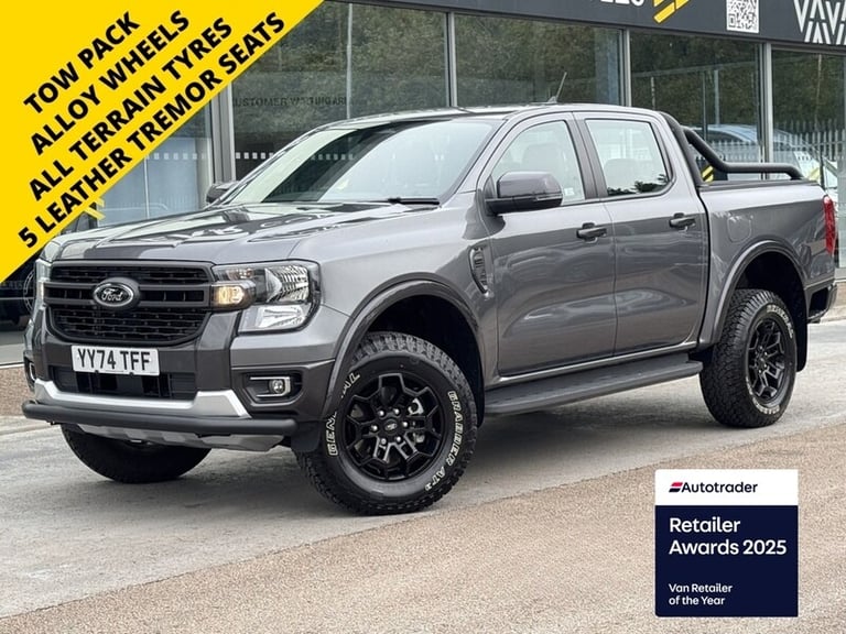 2025 Ford Ranger TD 205ps Tremor 4WD Euro 6 with 17 Alloys, All Terrain Tyres, Rev Cam, Lea Picku...