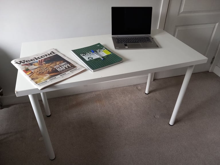 Desk, white 120x60cm