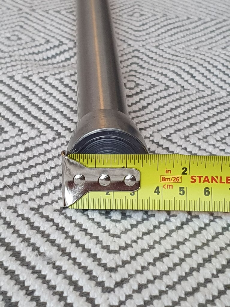Short Silver Tension Rod