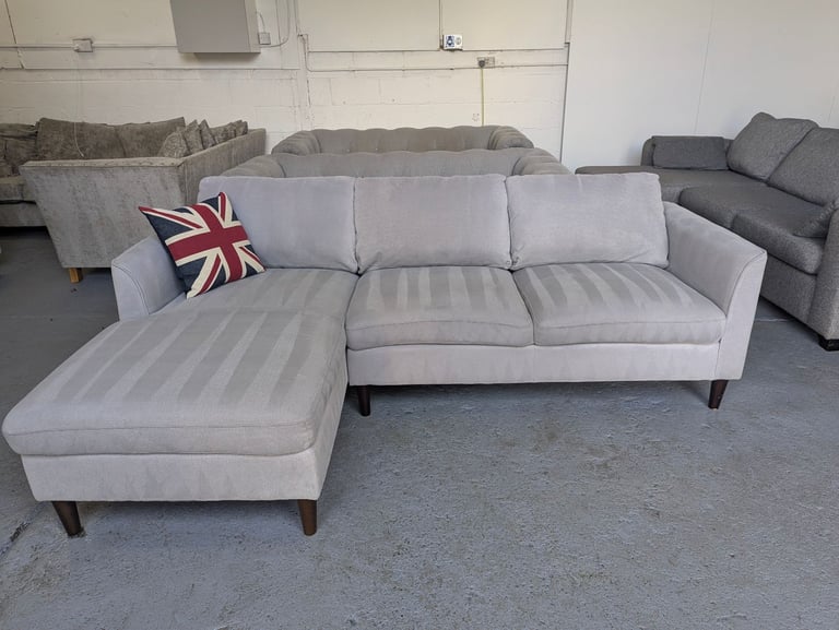 Grey L Shape Sofa (FREE DEL 🚚)